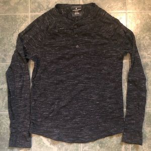 American eagle black button down